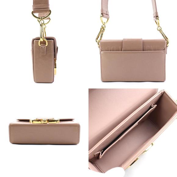 Dior Shoulder Montaigne  Christian Pink Beige Leather 30 Bag - Picture 1 of 5